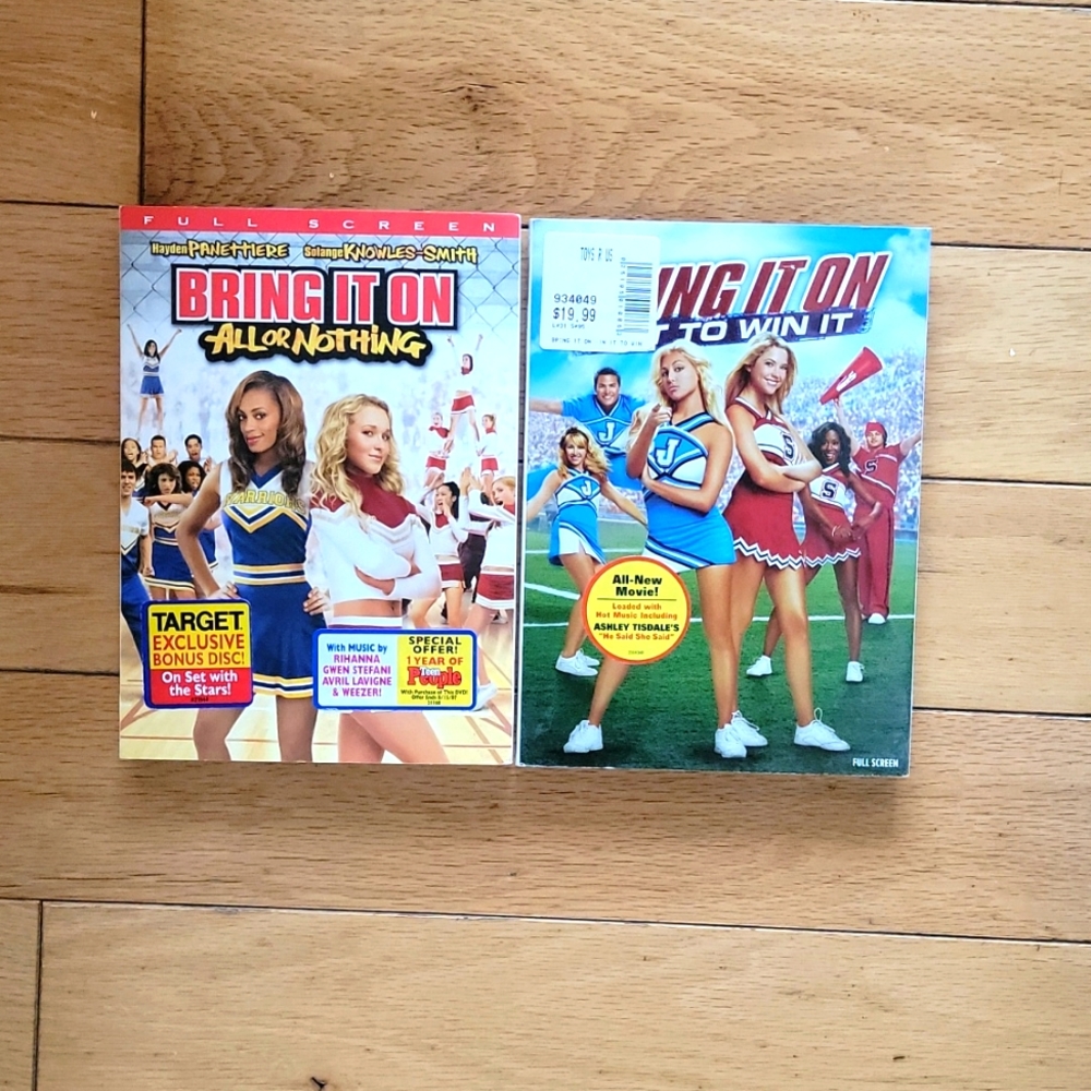 Bring it On DVDs Cheering Movies 1&2